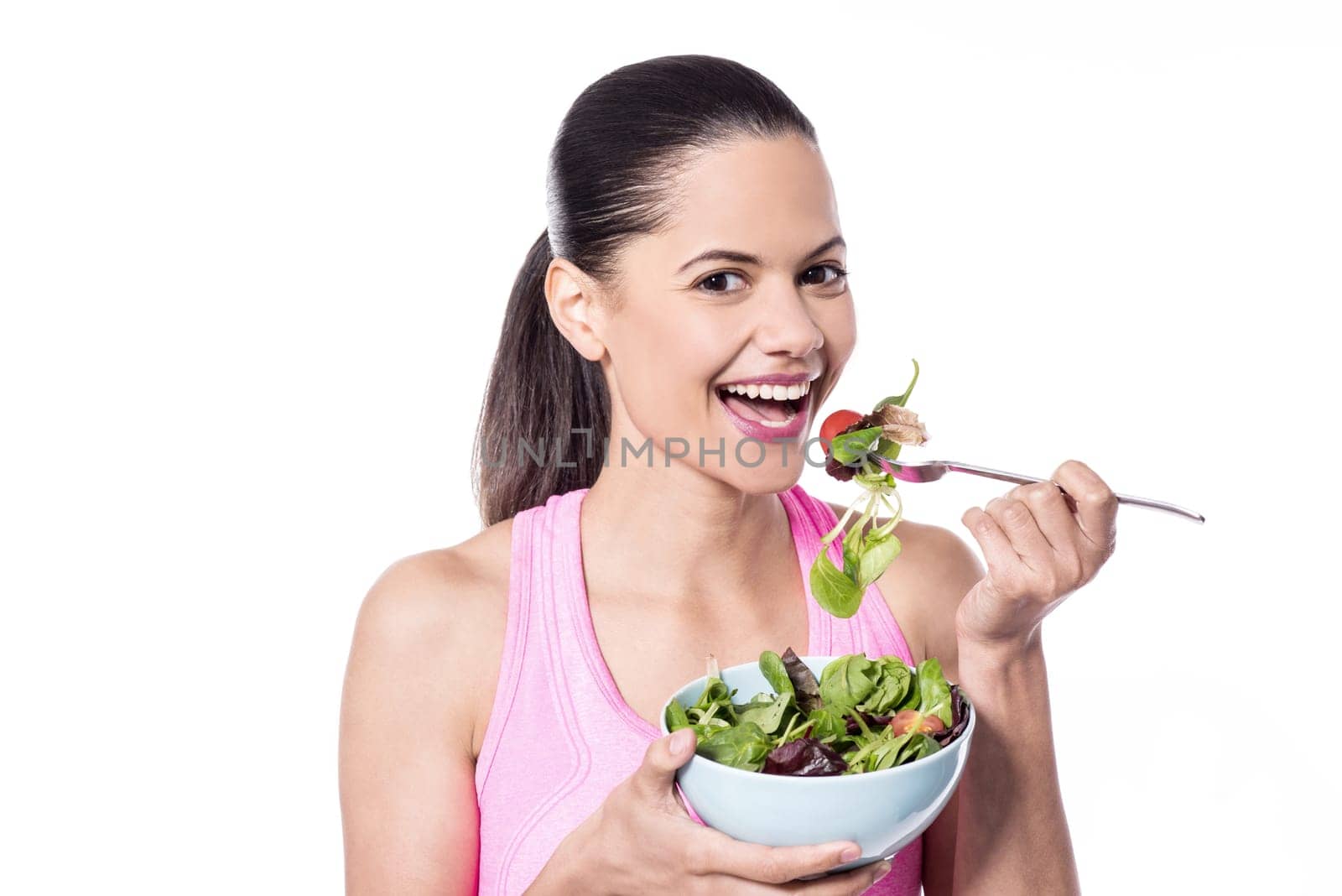 Stay healthy, stay fit, concept of young woman