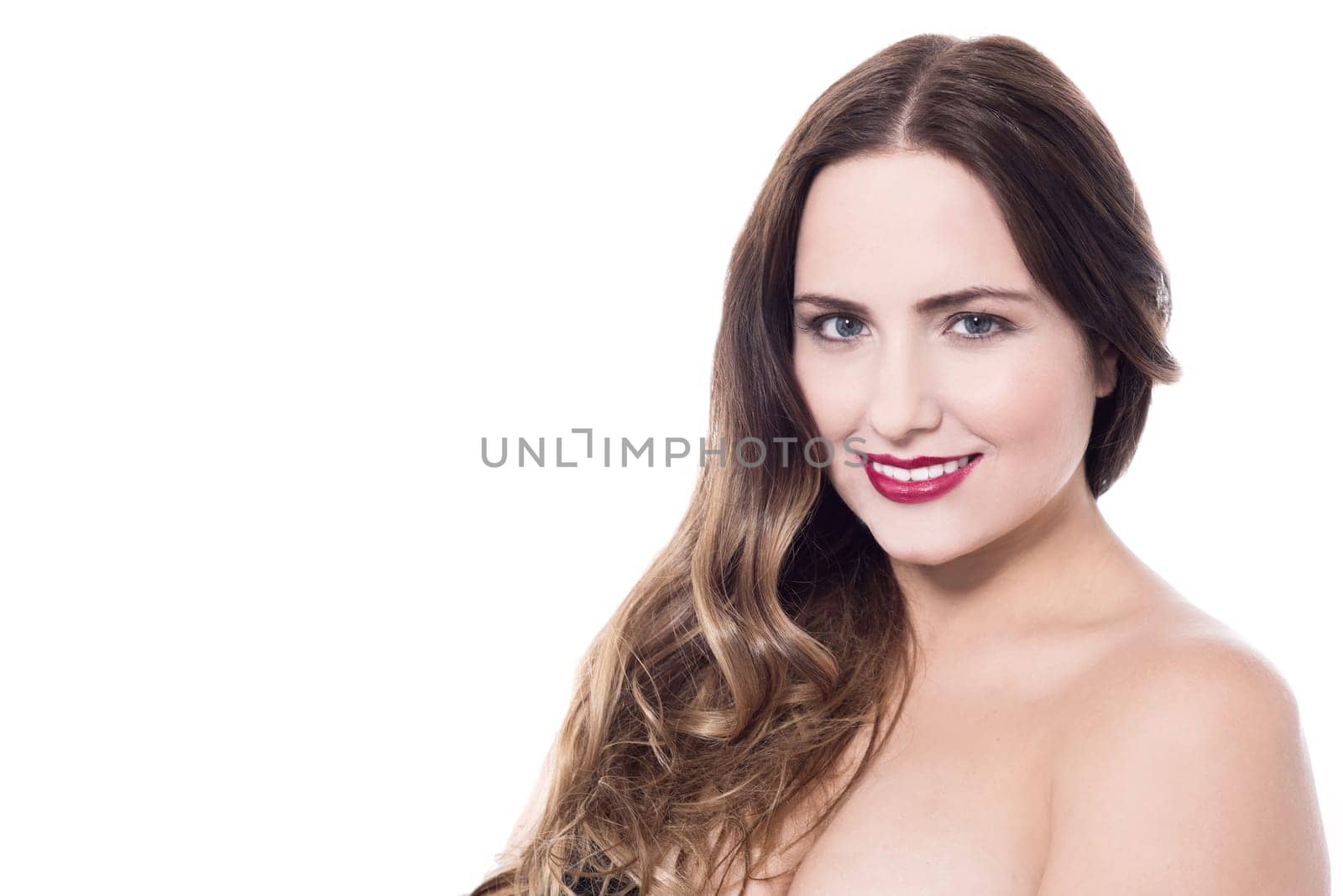 Beauty portrait of a woman looking at camera