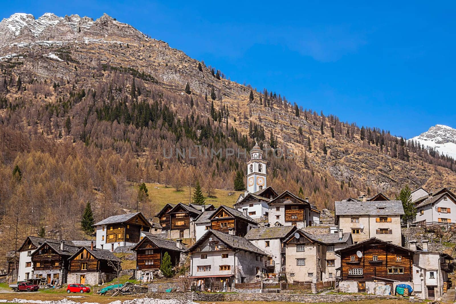 Bosco Gurin only German-speaking village in Ticino (Walsersiedlung)