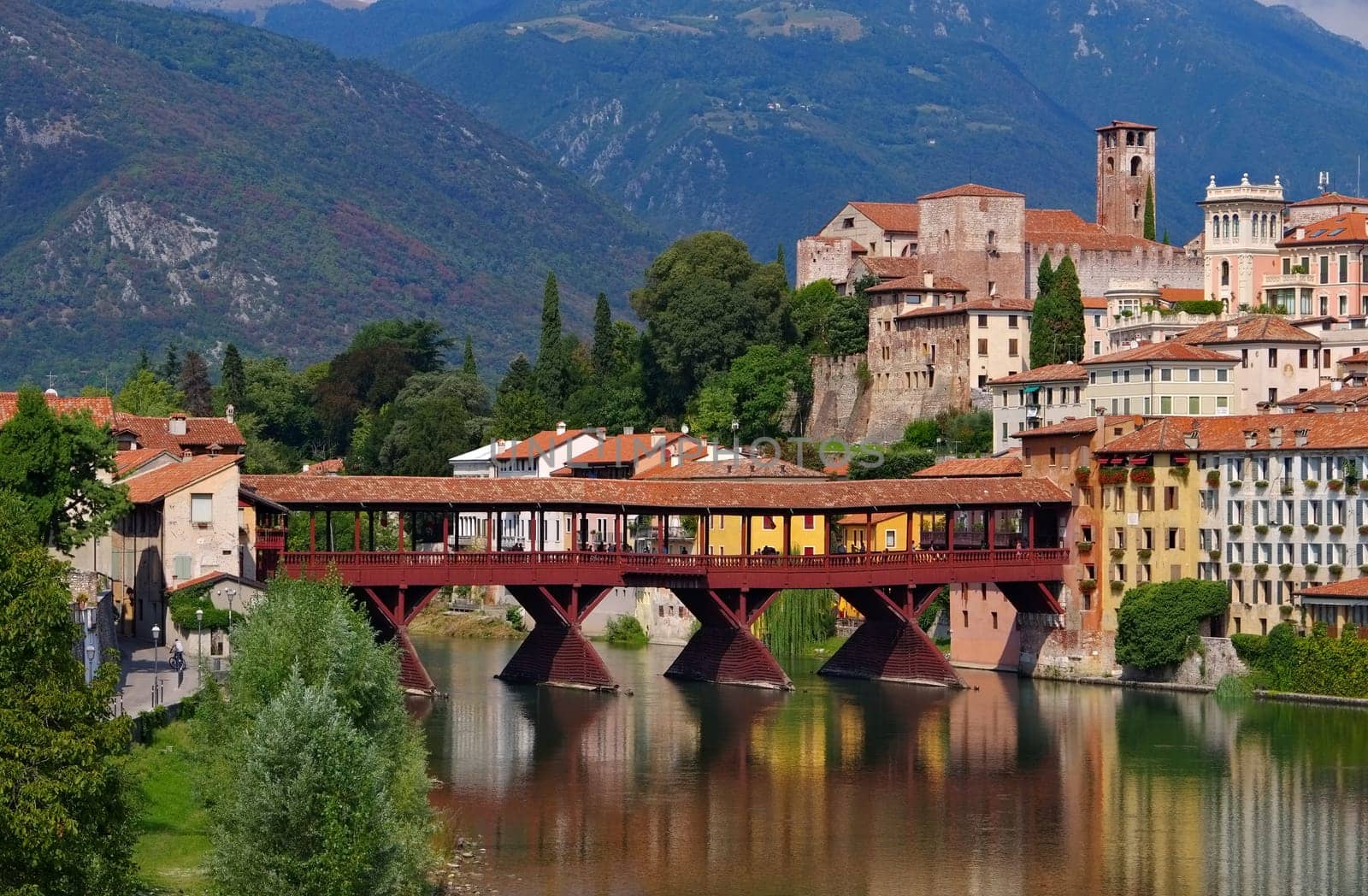 Bassano del Grappa Ponte Vecchio in northern Italy