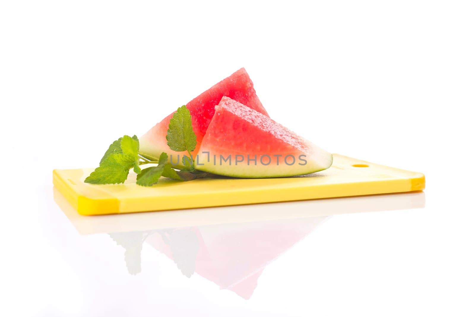 diced melon,watermelon on a light background