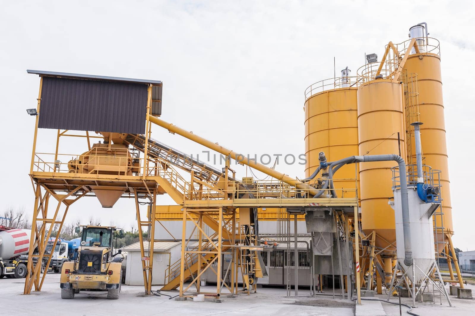 Plant for the production of the beton