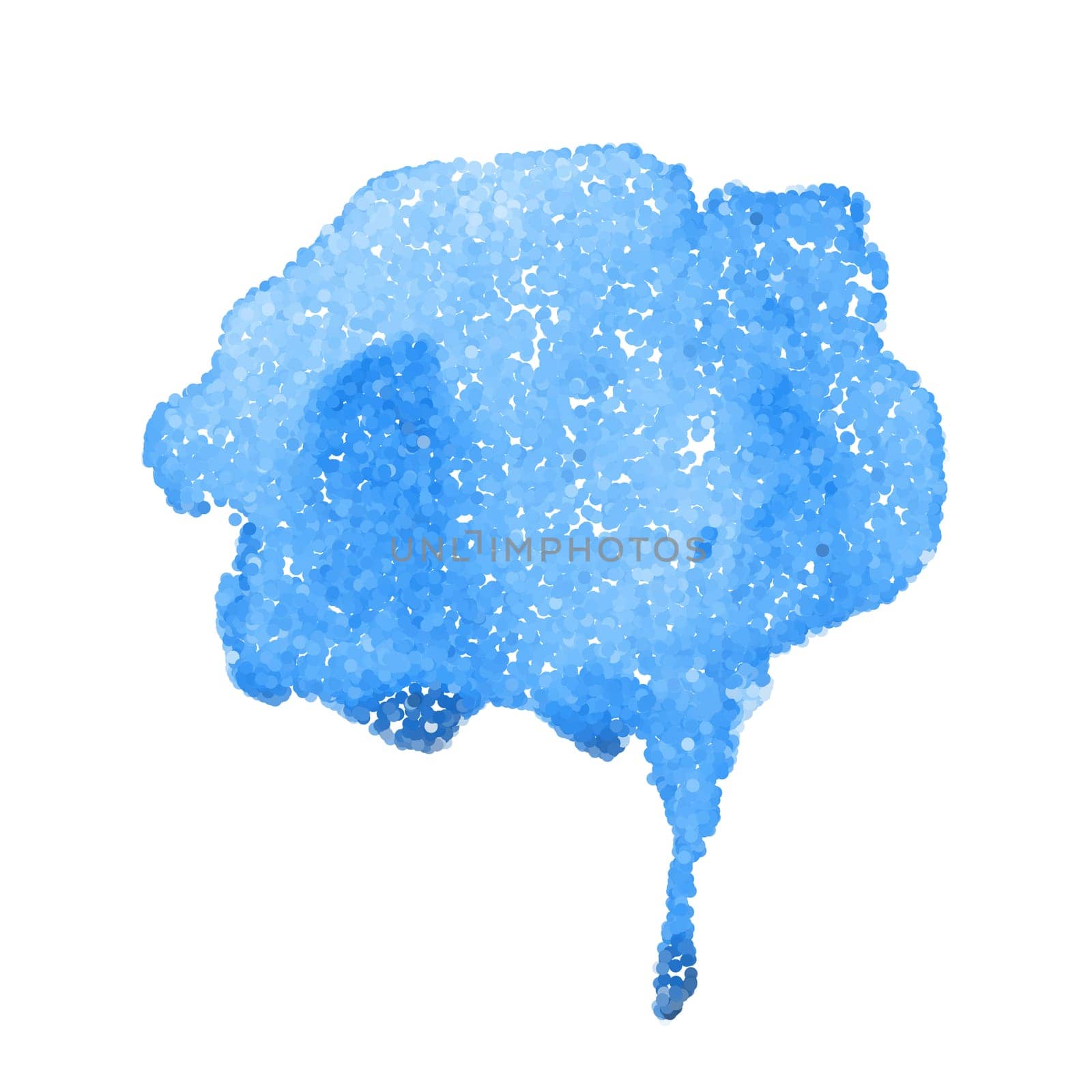 Iight blue watercolour painting for stylish dots backdrop. Vector.