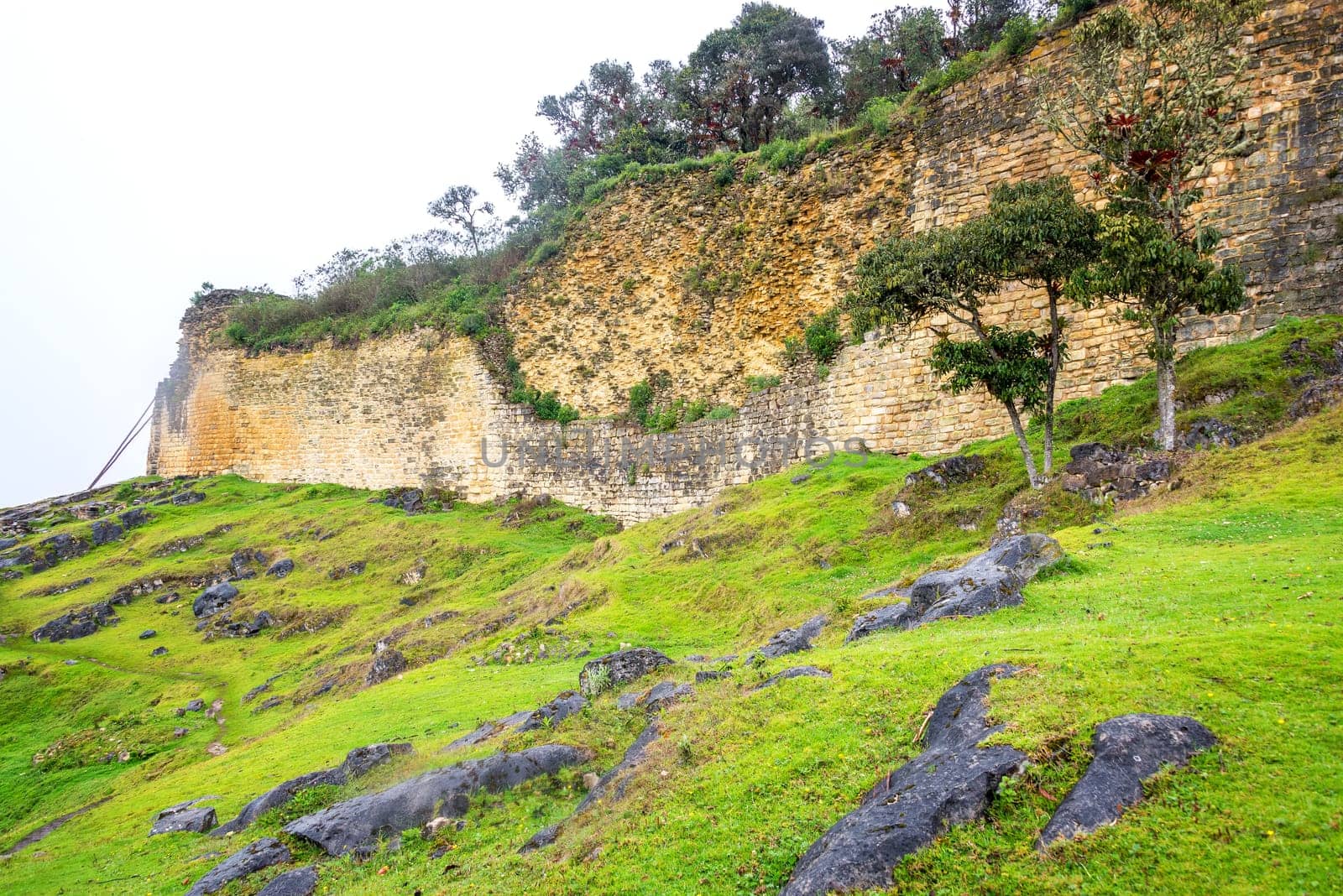 Ancient fortress of Kuelap in Peru