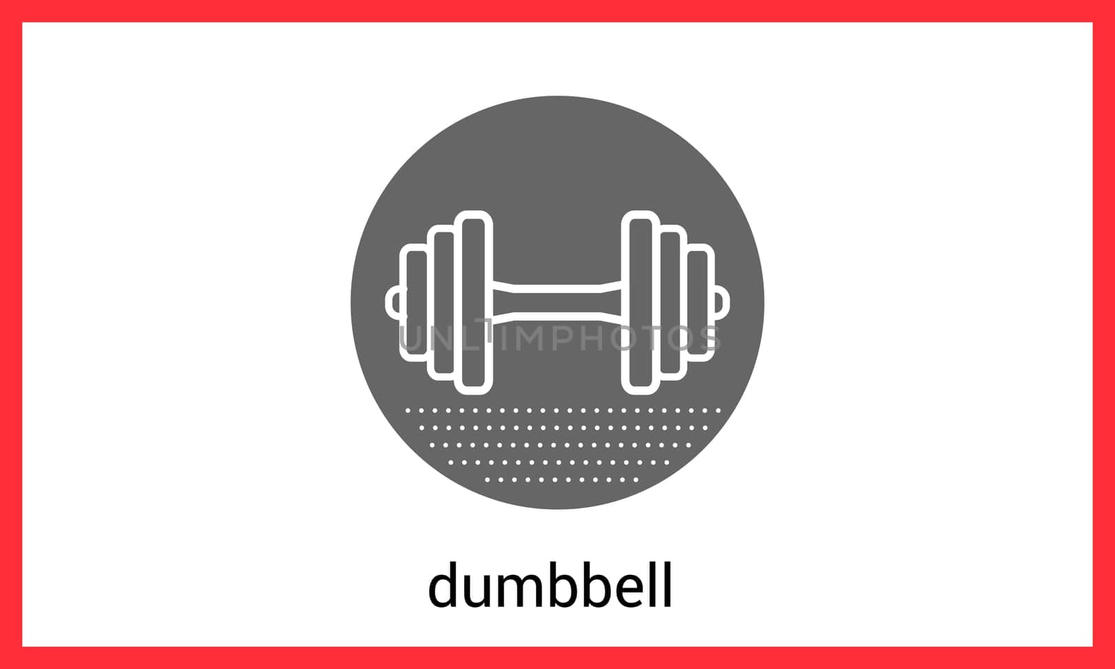 Dumbbell contour outline vector icon. Barbell linear pictogram