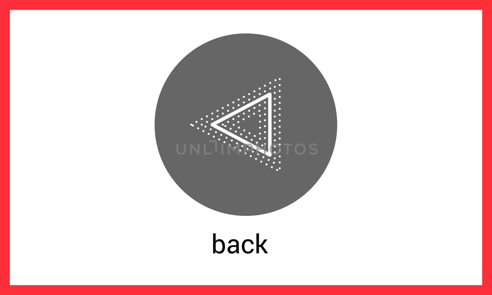 Previous button contour outline vector icon. linear pictogram