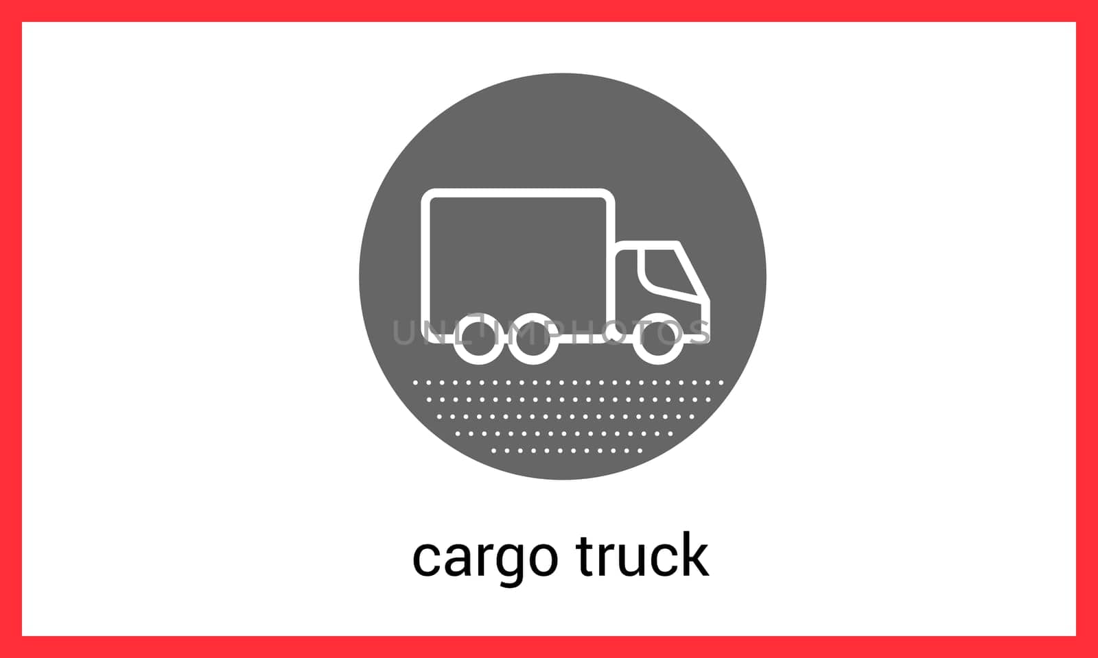 Delivery transport contour outline vector icon. Cargo truck linear pictogram