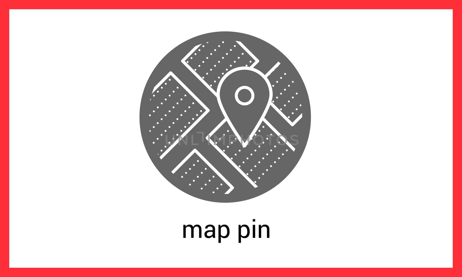 Pin map contour outline vector icon. Geo tag linear pictogram