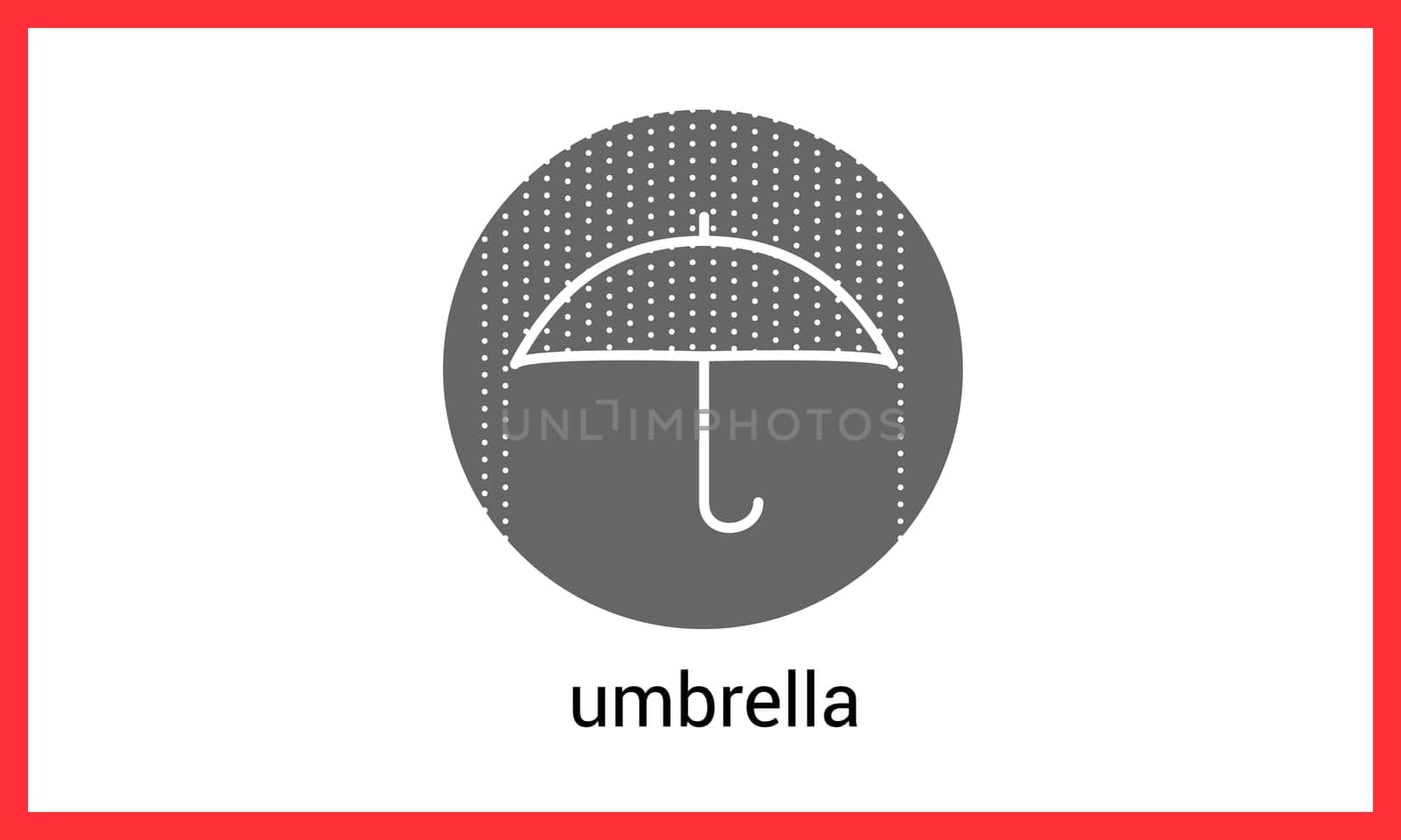Umbrella contour outline vector icon. Rain protection linear pictogram