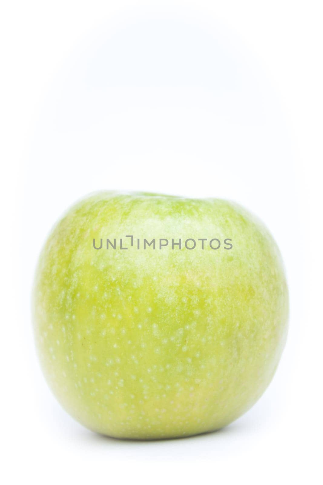 Green apple on white background, stock photo