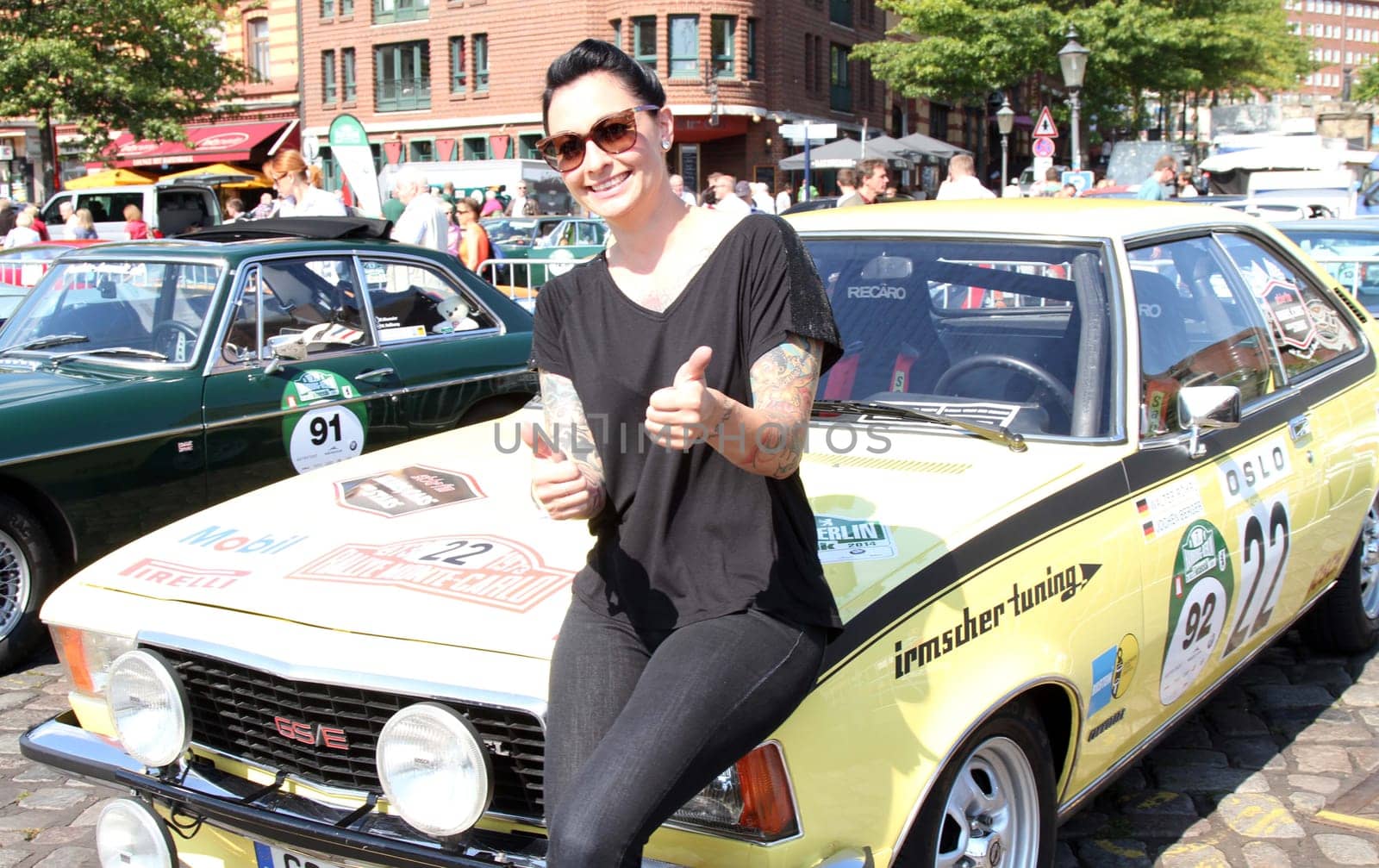 Rally Hamburg-Berlin-Klassik 2014 at the Hamburg Fish Market ,28.08.2014