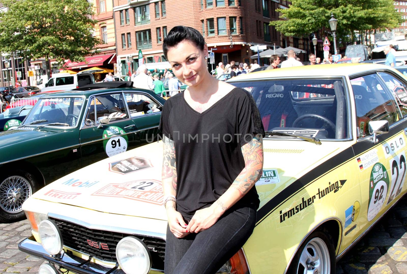 Rally Hamburg-Berlin-Klassik 2014 at the Hamburg Fish Market ,28.08.2014