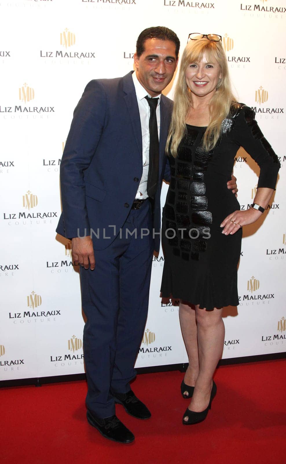 Ismail Oezen and Liz Malraux at Liz Malraux's fashion show in Hamburg