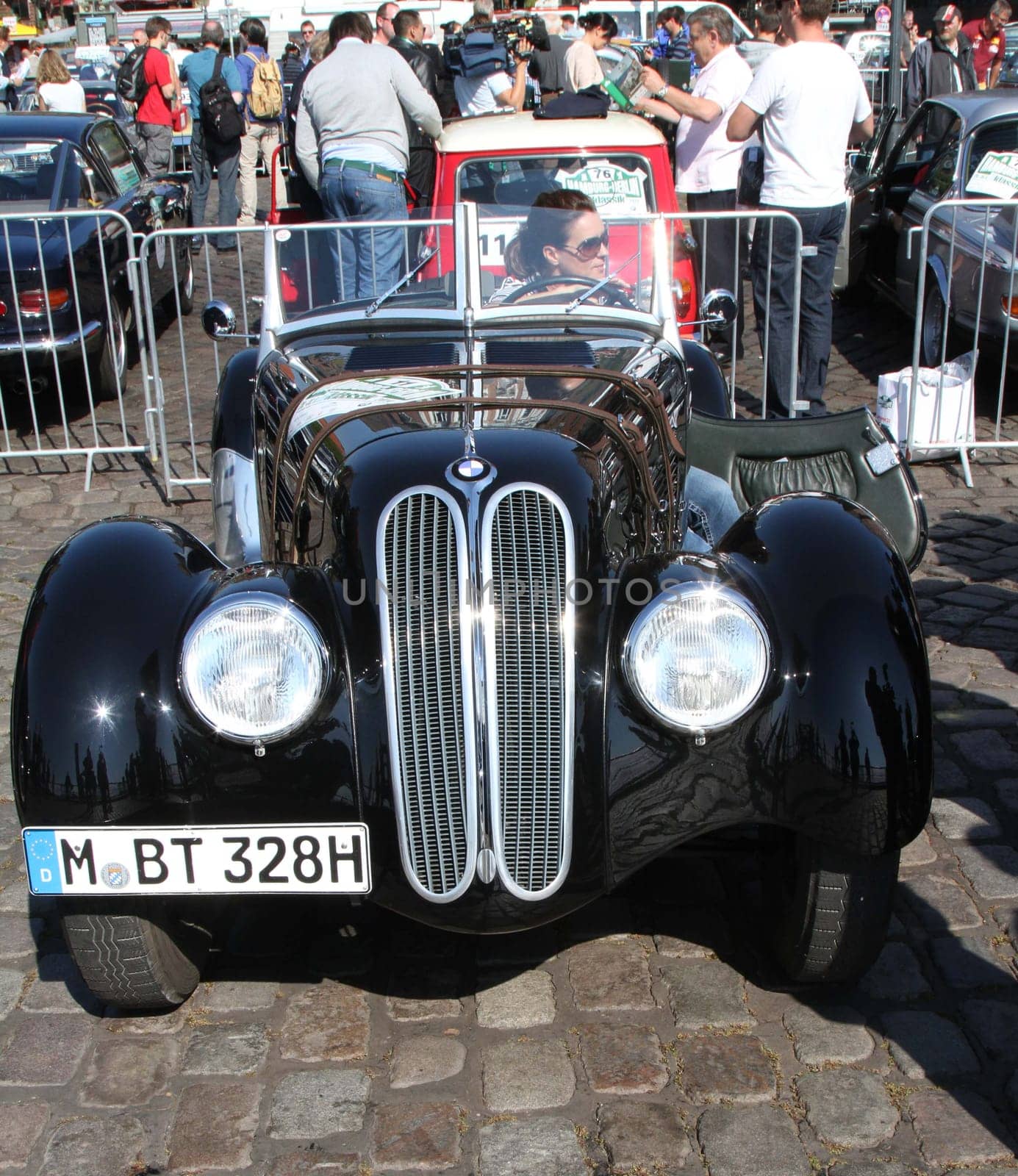 Rally Hamburg-Berlin-Klassik 2014 at the Hamburg Fish Market ,28.08.2014