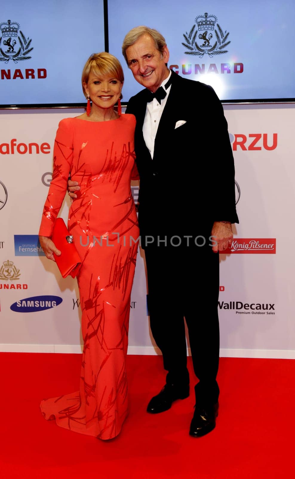 Uschi Glas and Dieter Hermann at the Golden Camera 2015