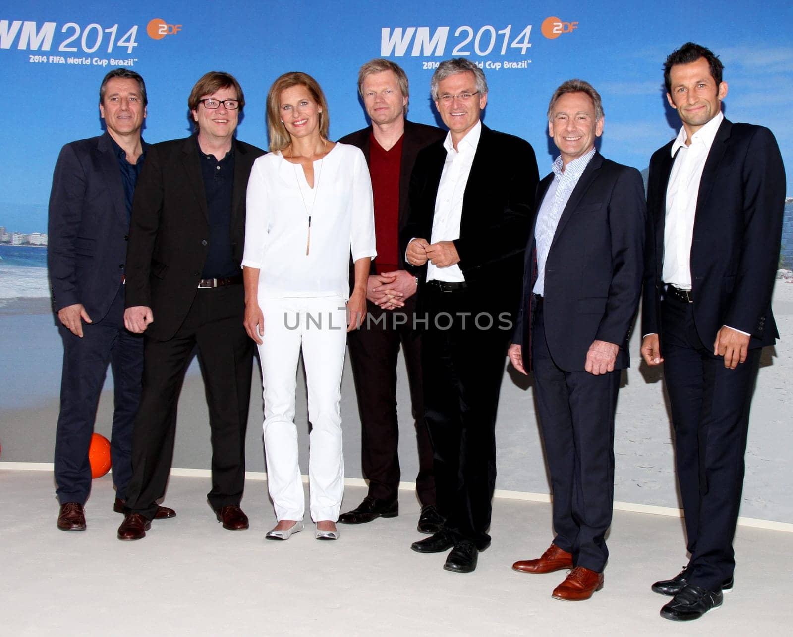 Oliver Kahn,Bela Rethy,Katrin Mueller-Hohenstein and Hasan Salihamidzic
