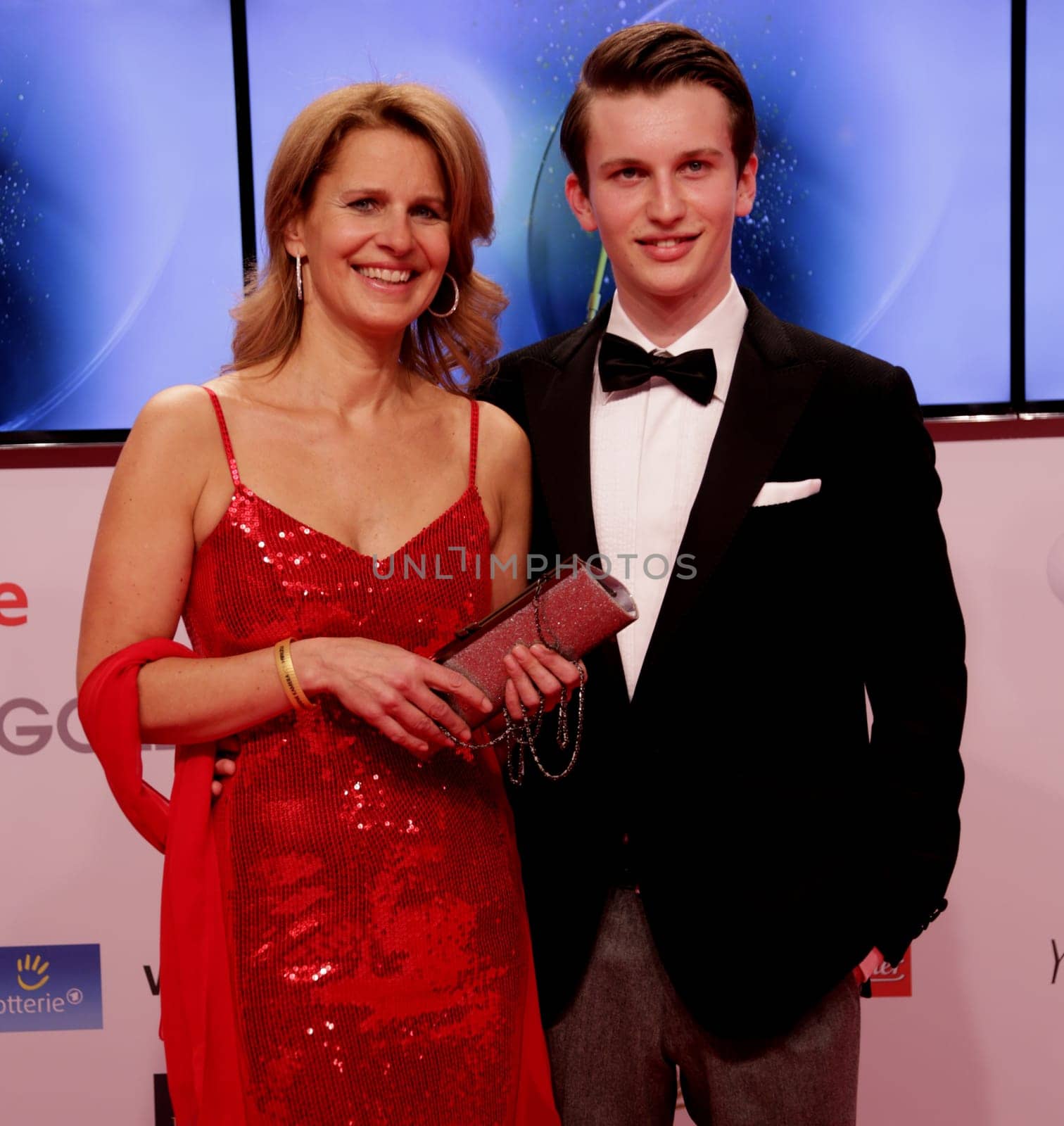 katrin mueller-hohenstein with son