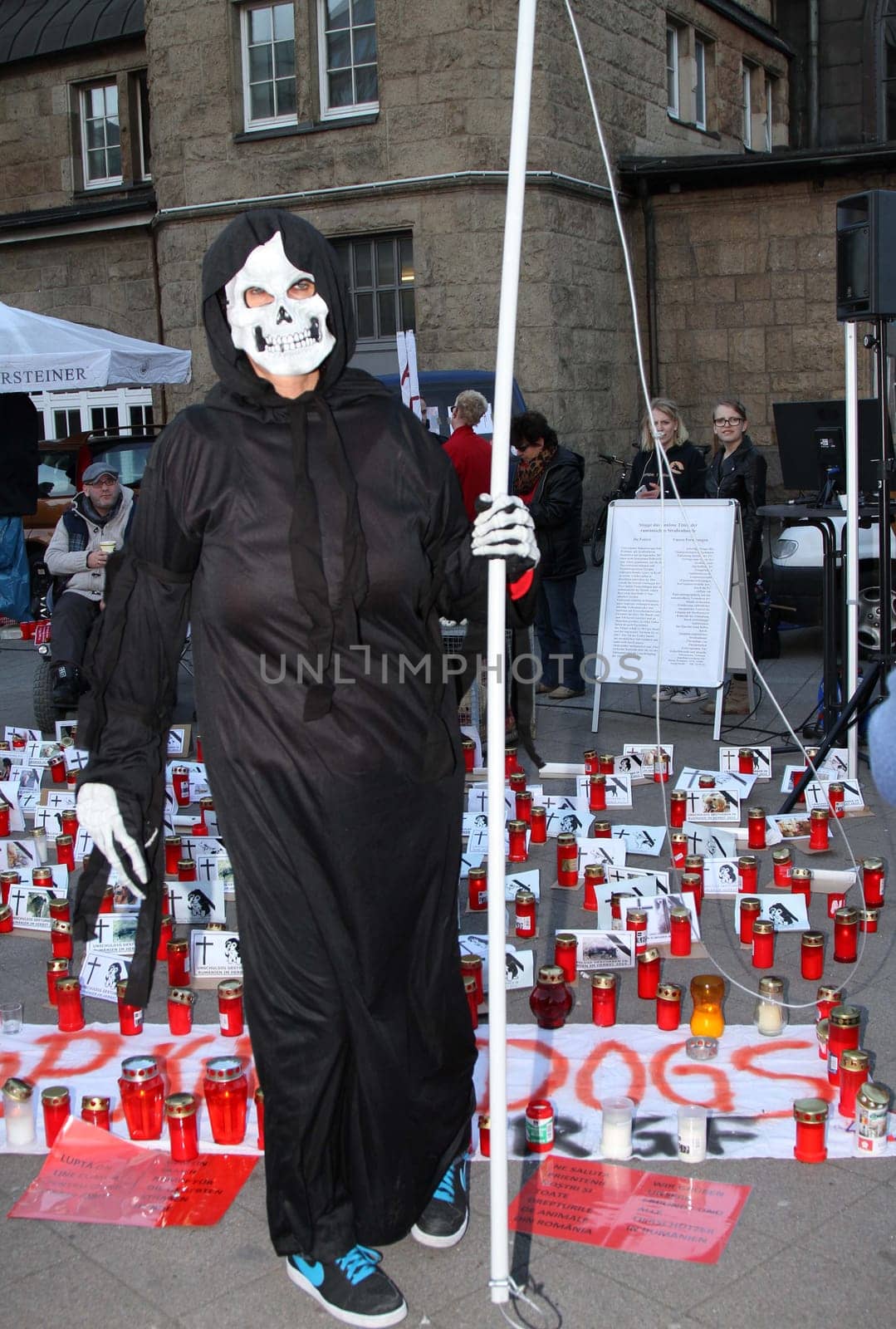 Hamburg - Nationwide demonstrations and vigils in Germany and Staedten in Europe on 08.03.2014 against the toting of the Romanian street dogs