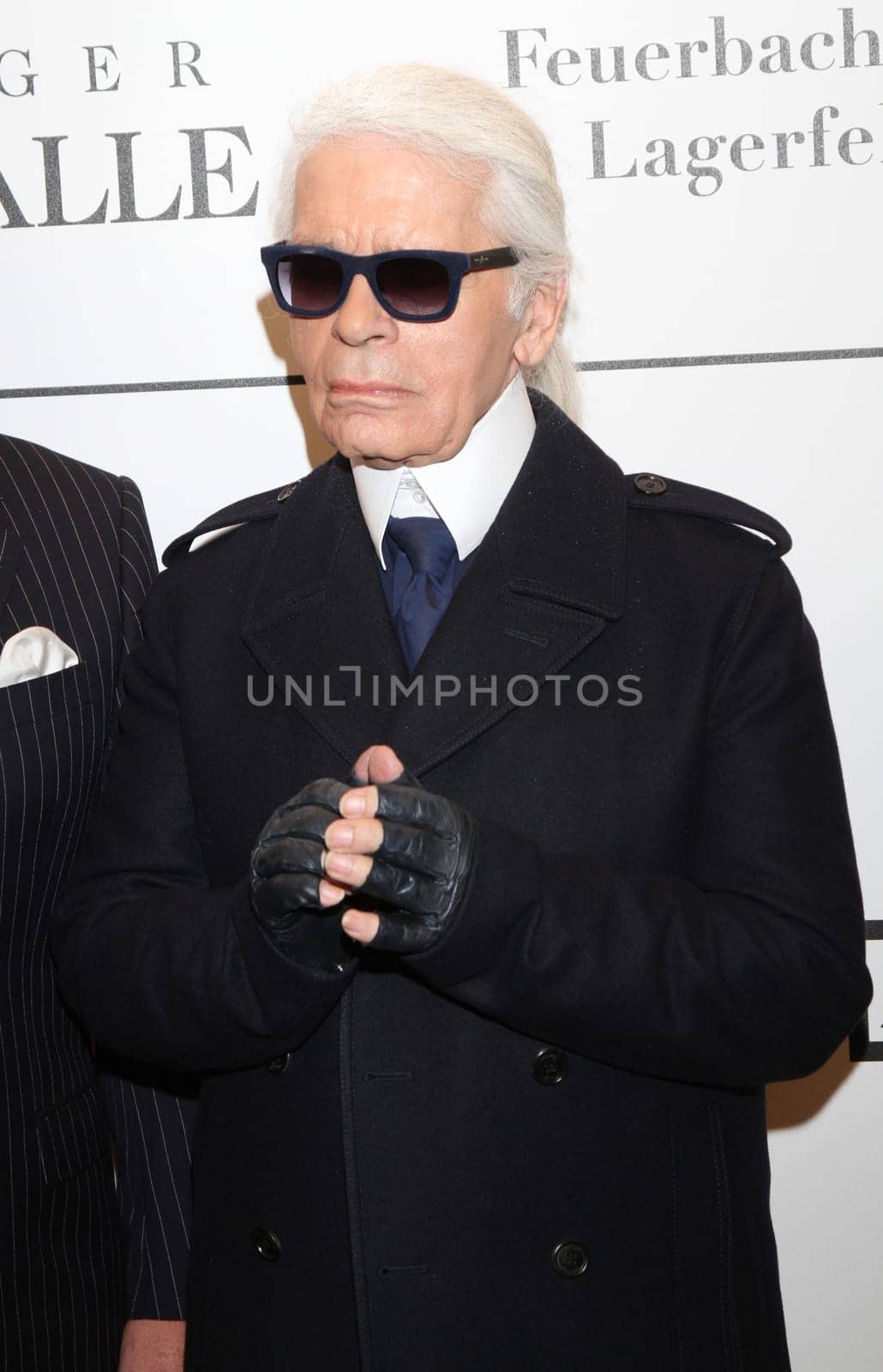 Karl Lagerfeld ,Private View &quot  Feuerbach's Muses - Lagerfelds Models &quot  at Galerie der Gegenwart Hamburg,22.02.2014