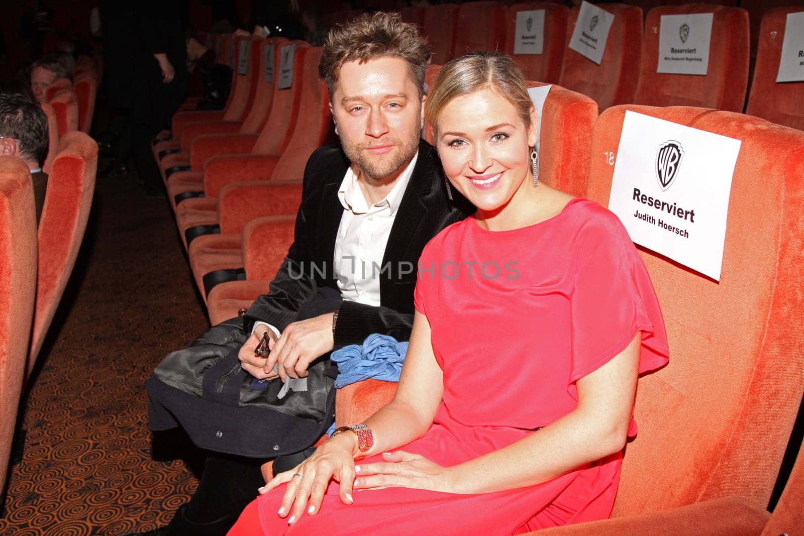 Judith Hoersch and Adrian Topol at the Buddy Premiere in Hamburg ,Passage Kino