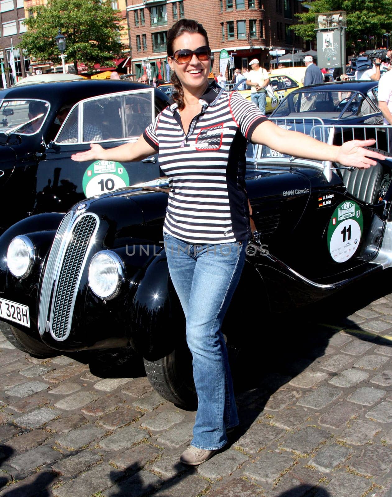 Rally Hamburg-Berlin-Klassik 2014 at the Hamburg Fish Market ,28.08.2014