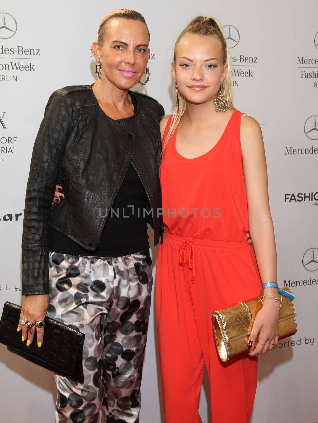 Natascha and Cheyenne Ochsennecht at the MBFW Minx Show