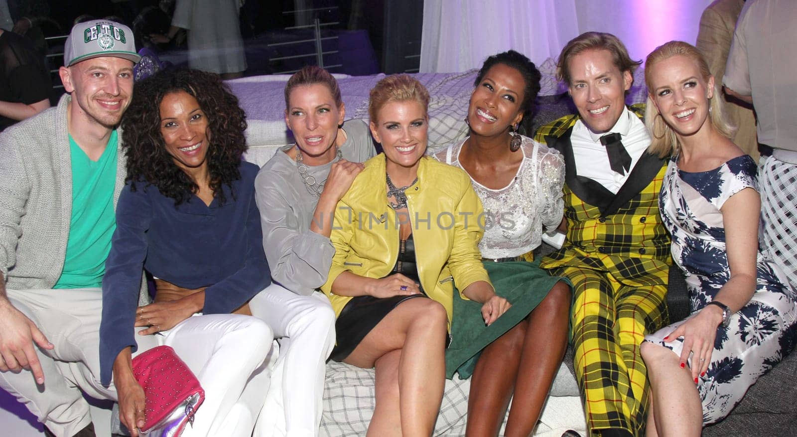 Annabelle Mandeng ,Guilla Siegel ,Marie Amiere,Jens Hilbert ,Isabel Edvardsson at the Guido Maria Kretschmer Aftershowparty at Bridge Studio Berlin