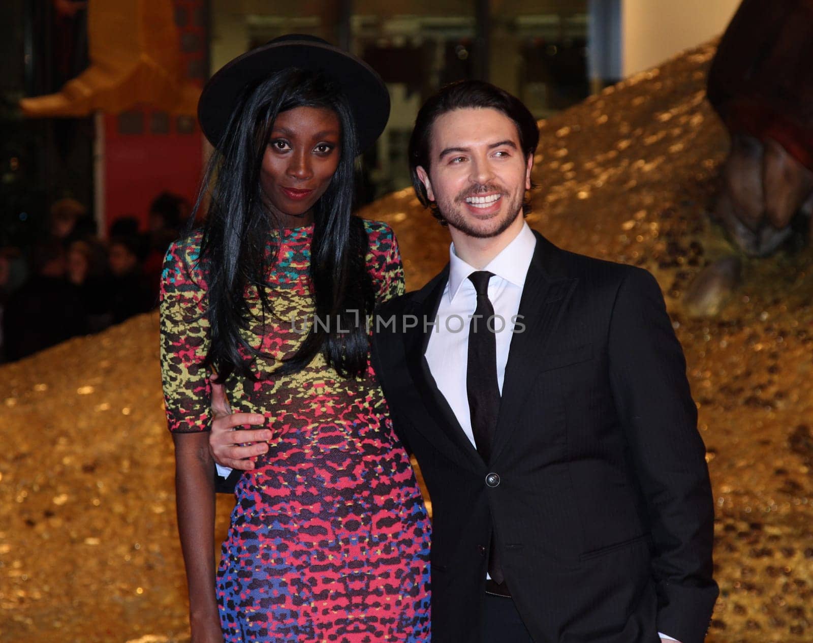 Ryan Gage with girlfriend ,Hobbit &quot - Europe Premiere: in Berlin ,Celebrities on the red carpet in front of the Sony Center Berlin on 09.12.2013