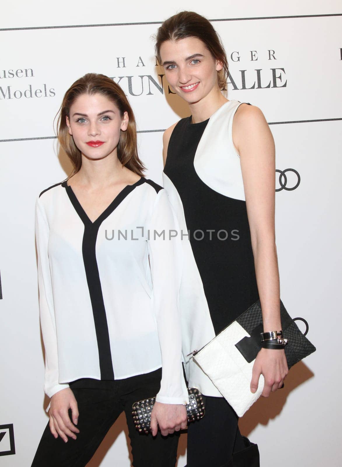Lisa Tomaschewsky and Sophie Gerber ,Private View &quot  Feuerbach's Muses - Lagerfelds Models &quot  at Galerie der Gegenwart Hamburg,22.02.2014