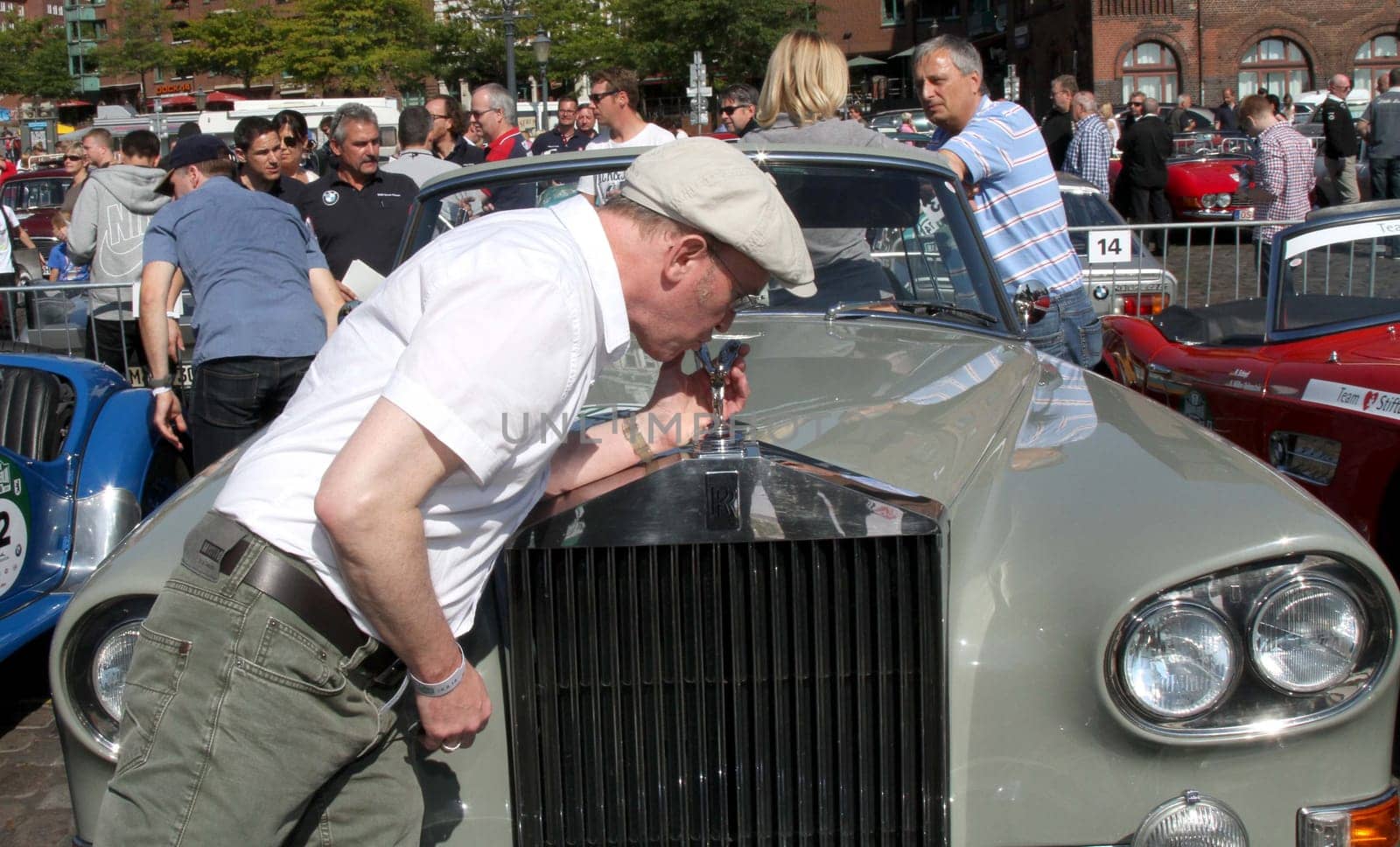 Rally Hamburg-Berlin-Klassik 2014 at the Hamburg Fish Market ,28.08.2014