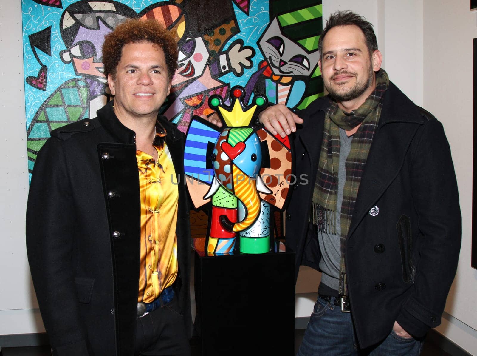 Romero Britto and Moritz Bleibtreu - PopArt exhibition at Galerie Mensing