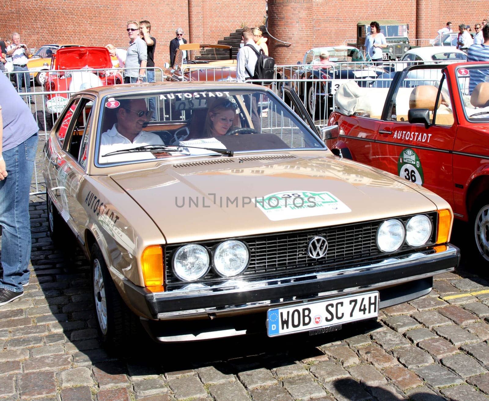 Rally Hamburg-Berlin-Klassik 2014 at the Hamburg Fish Market ,28.08.2014