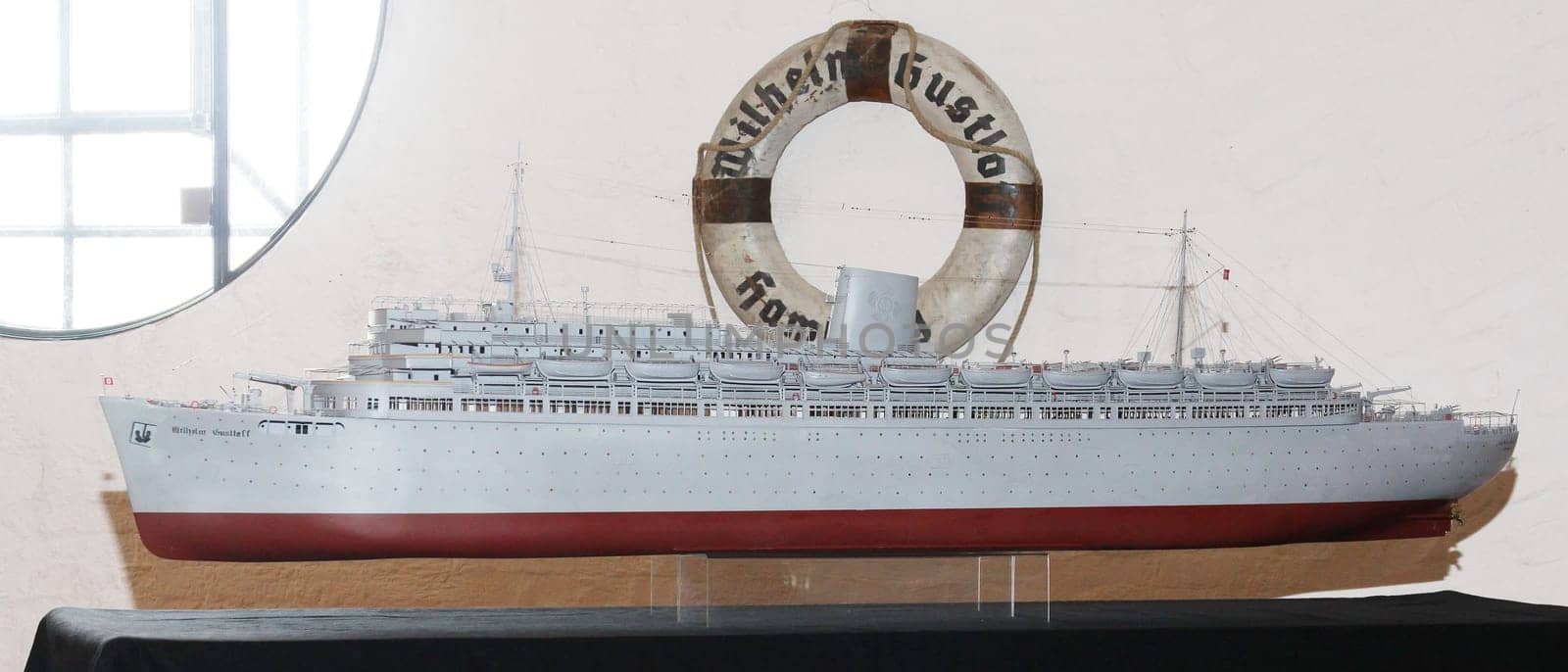 UFA Filmproduktion presents large model of "Wilhelm Gustloff"" at the International Maritime Museum Hamburg . UFA Filmproduktion and ZDF have now decided to give the International Maritime Museum Hamburg the original ship model of the filming and thus make it accessible to the public."