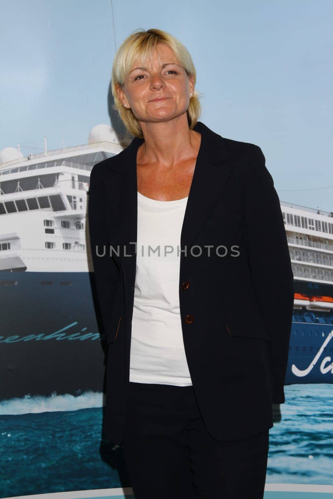 Anja Fichtel PK for My Ship 2 Baptism in Hamburg Cruise Center ,14.05.2011