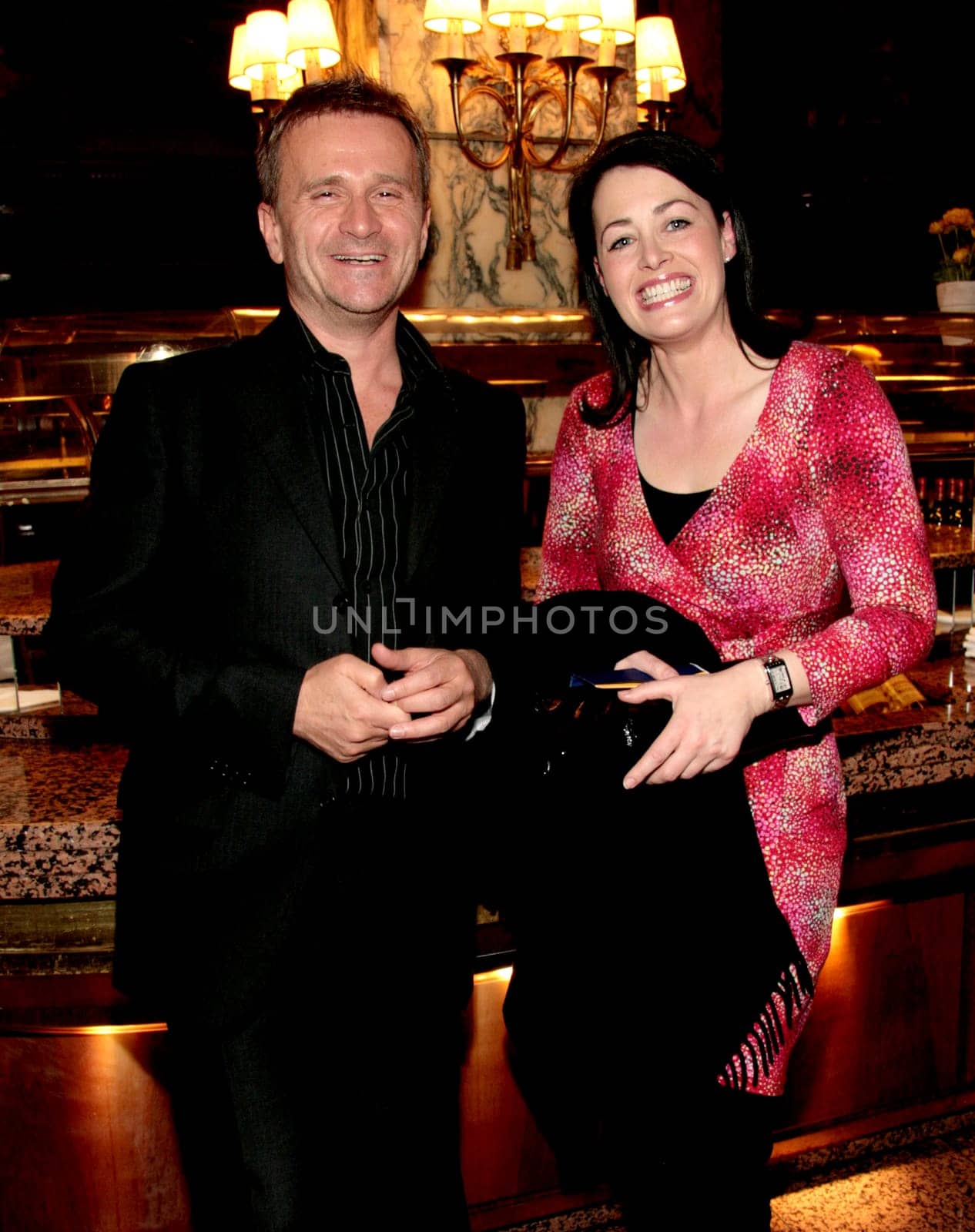 Donation gala for the children's hospice Sternenbrücke in the Maritim Hotel Reichshof Hamburg/ Annika de Buhr and moderator of the evening Lutz Seelig