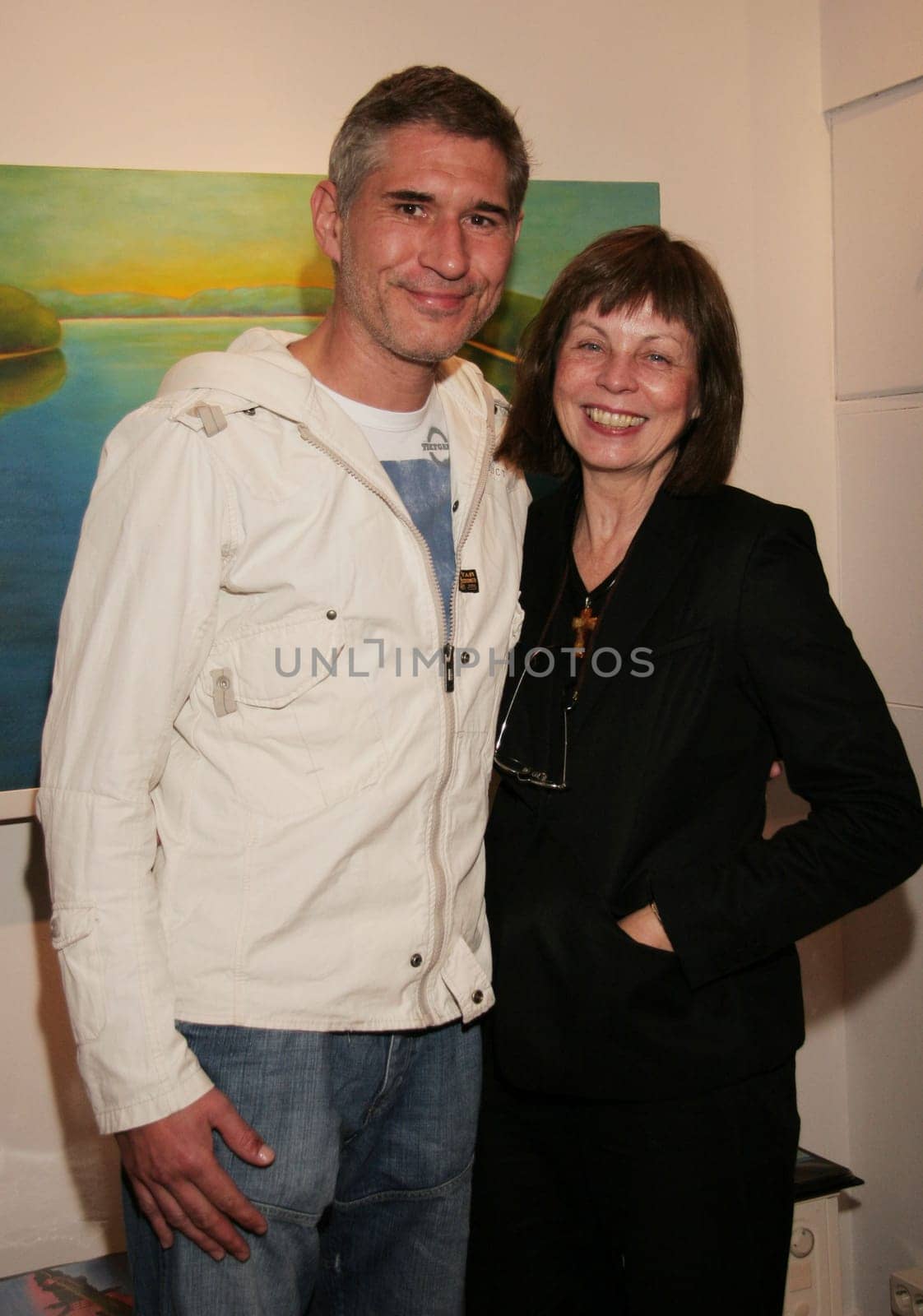 Exhibition "Beauty"" by the former model Bettina Hagen in the BONGA Gallery Rothenbaumchaussee Hamburg /Painters Frank Bürmann and Bettina Hagen"