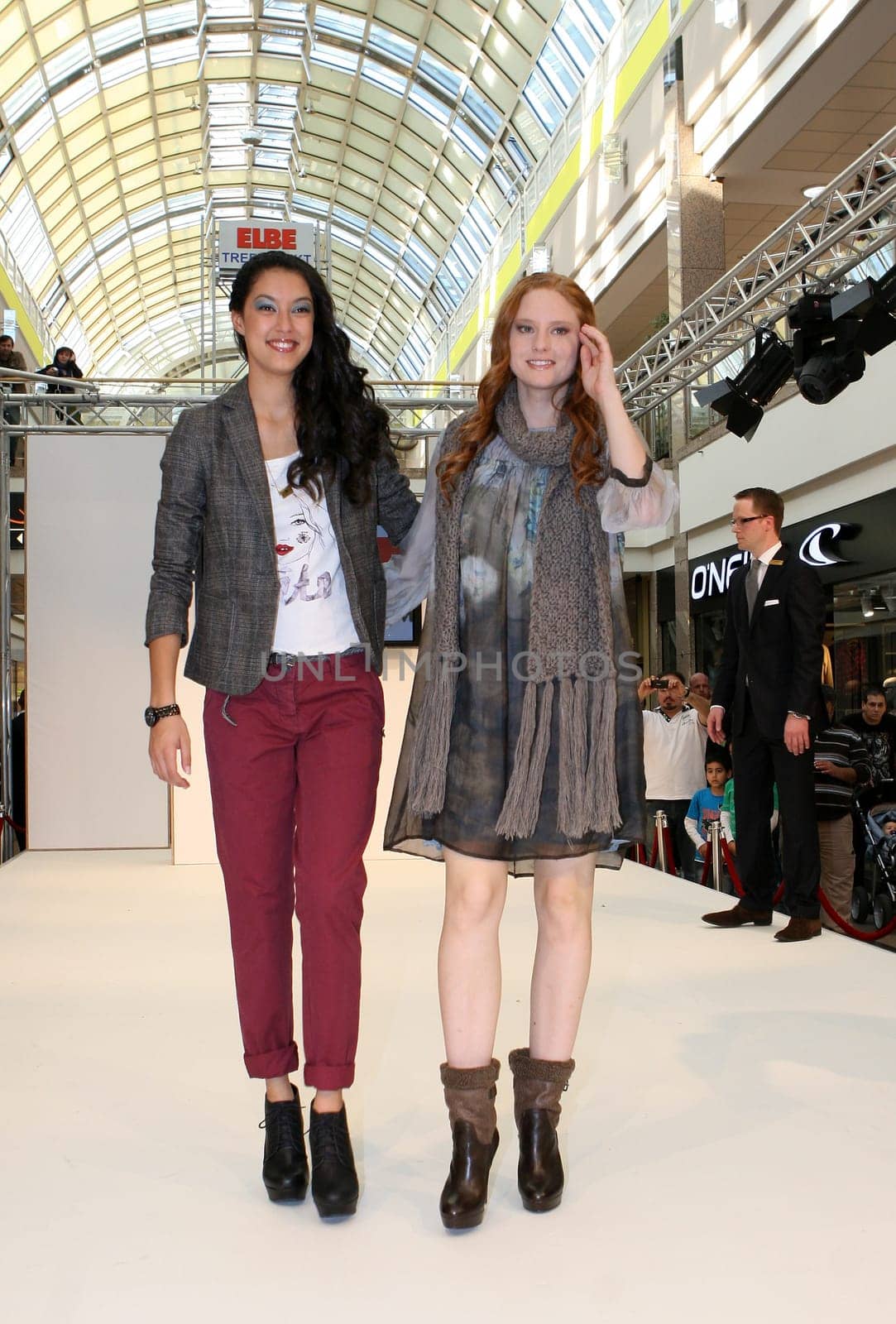 Rebecca Mir and Barbara Meier,ECE Modenschau Hamburg