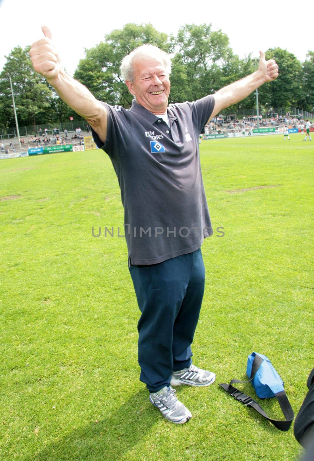 Hermann Rieger -Kicken mit Herz Benefiz Fussballspiel Mirko Slomka takes over St. Pauli Celebrity football match for the benefit of children with heart disease May 21,2009 (Father's Day),Stadium of SC Victoria,Lokstedter Steindamm 87,22529 Hamburg