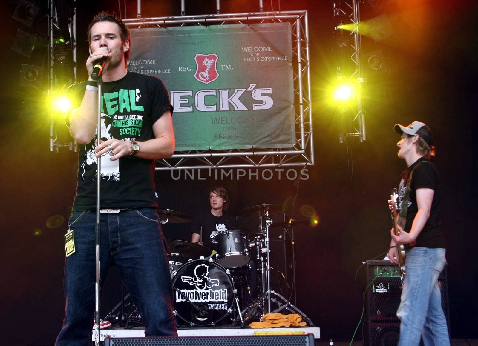 revolverheld,newcomerband von sony bmg music auf dem beck festival in hamburg 2005/28082005 /