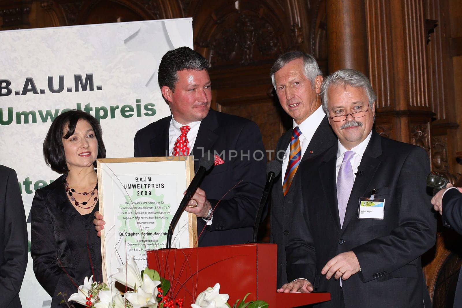 Award ceremony to Hagenbeck in hamburg city hall