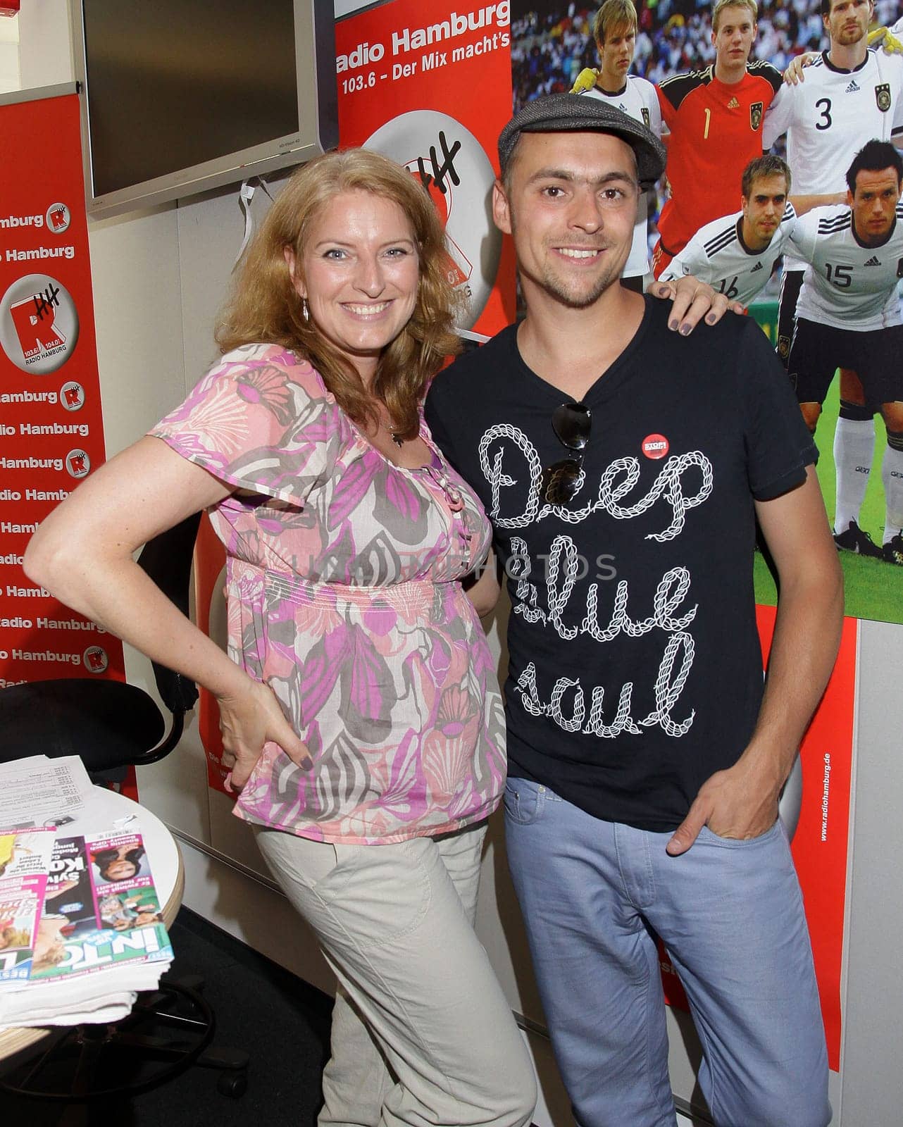 Singer and songwriter Max Mutzke as guest at Radio Hamburg Studiobesuch on Friday