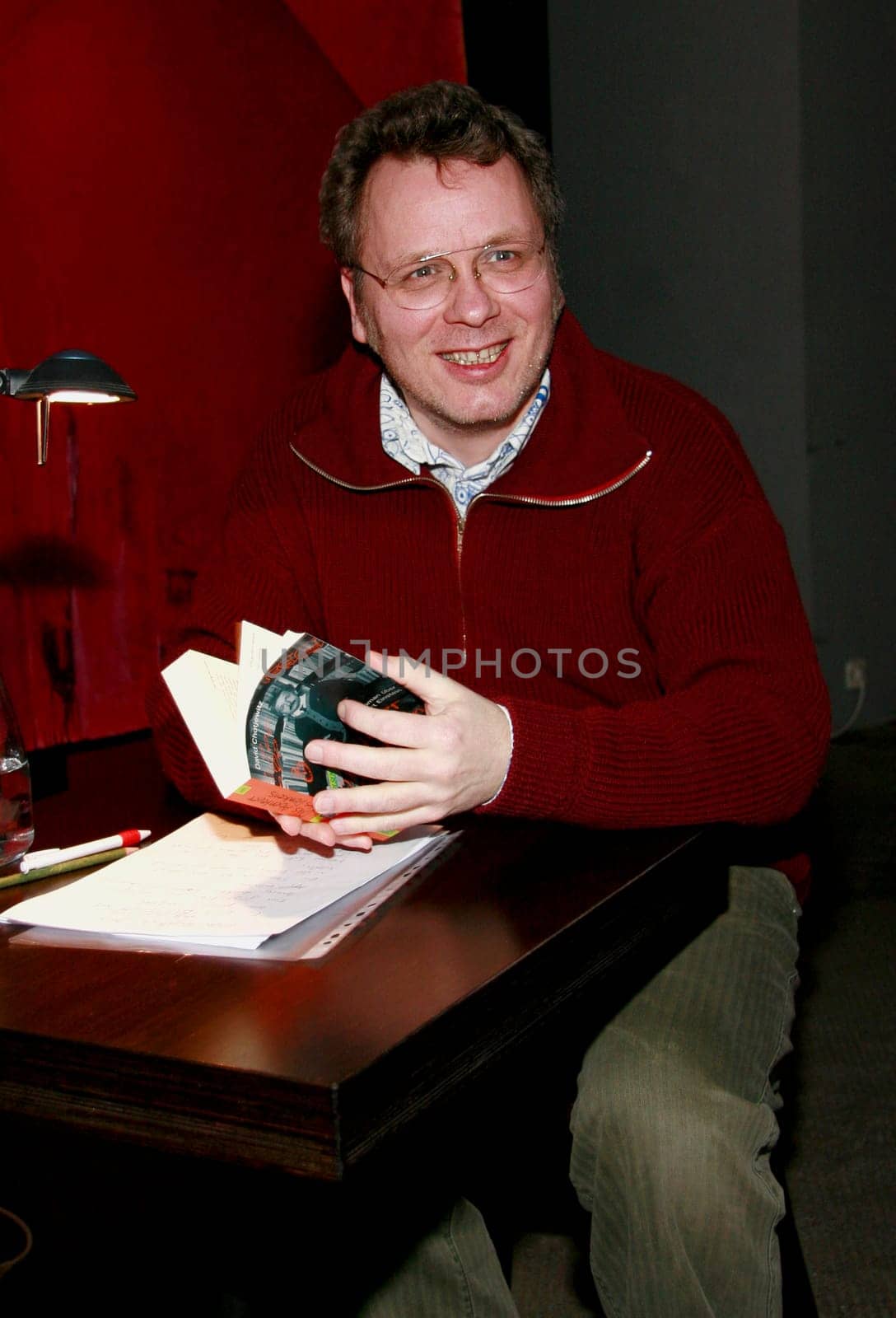 David Chotjewitz Reading at Cafe Kunst-no Hamburg on 28.01.2009. David Chotjewitz is the second son of the writer Peter O. Chotjewitz and the publicist Renate Chotjewitz-Häfner