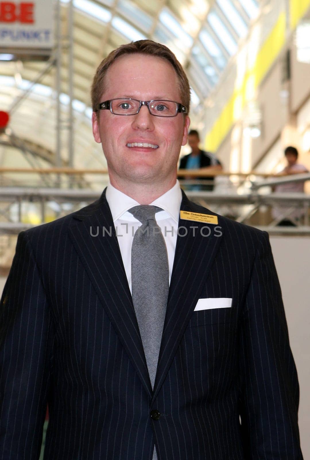 Center Manager Oliver Kraft ,Elbe Shopping Center fashion show on Sunday,25.09.2011
