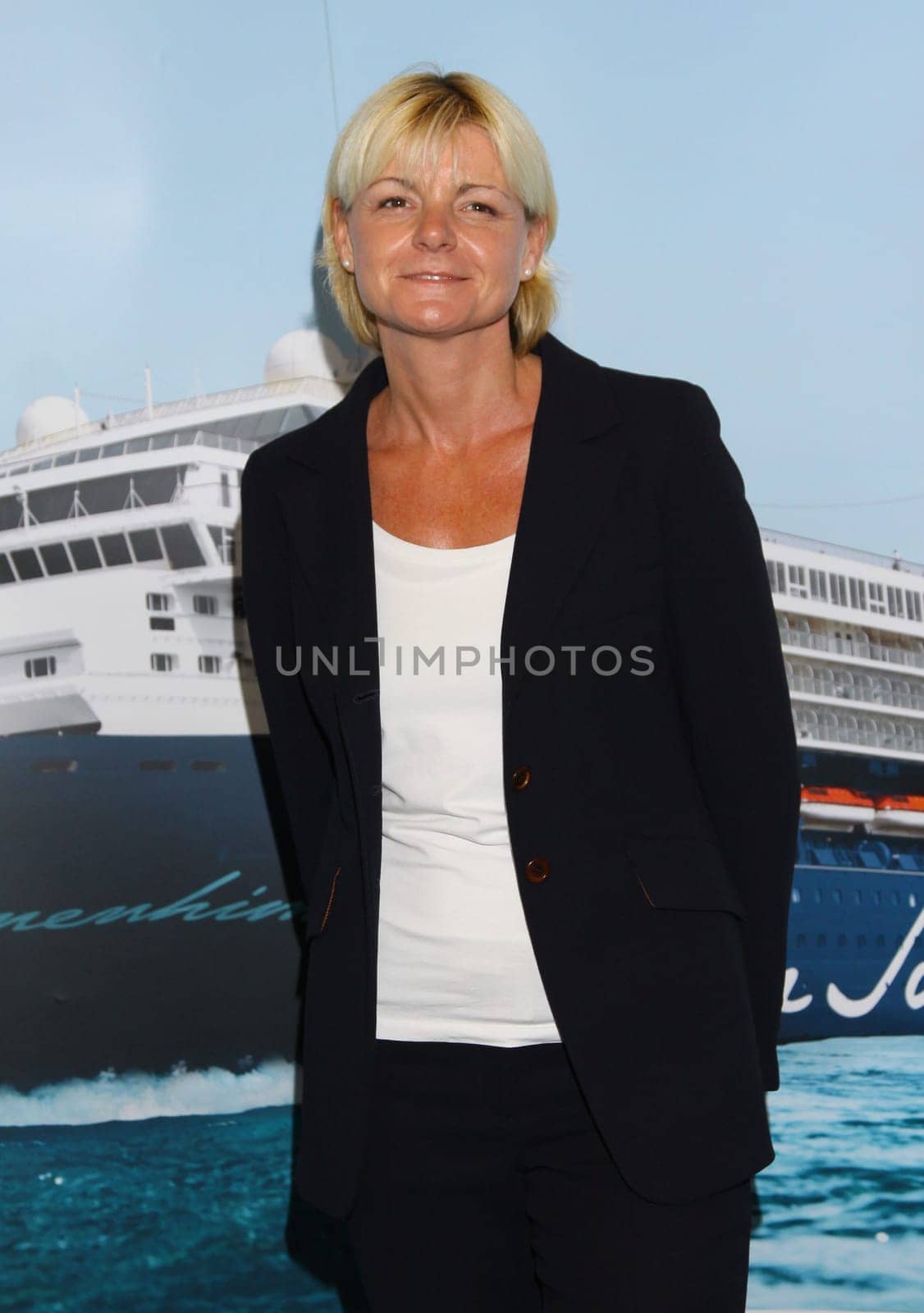 Anja Fichtel,PK at Mein Schiff 2 Christening in Hamburg Cruise Center ,14.05.2011