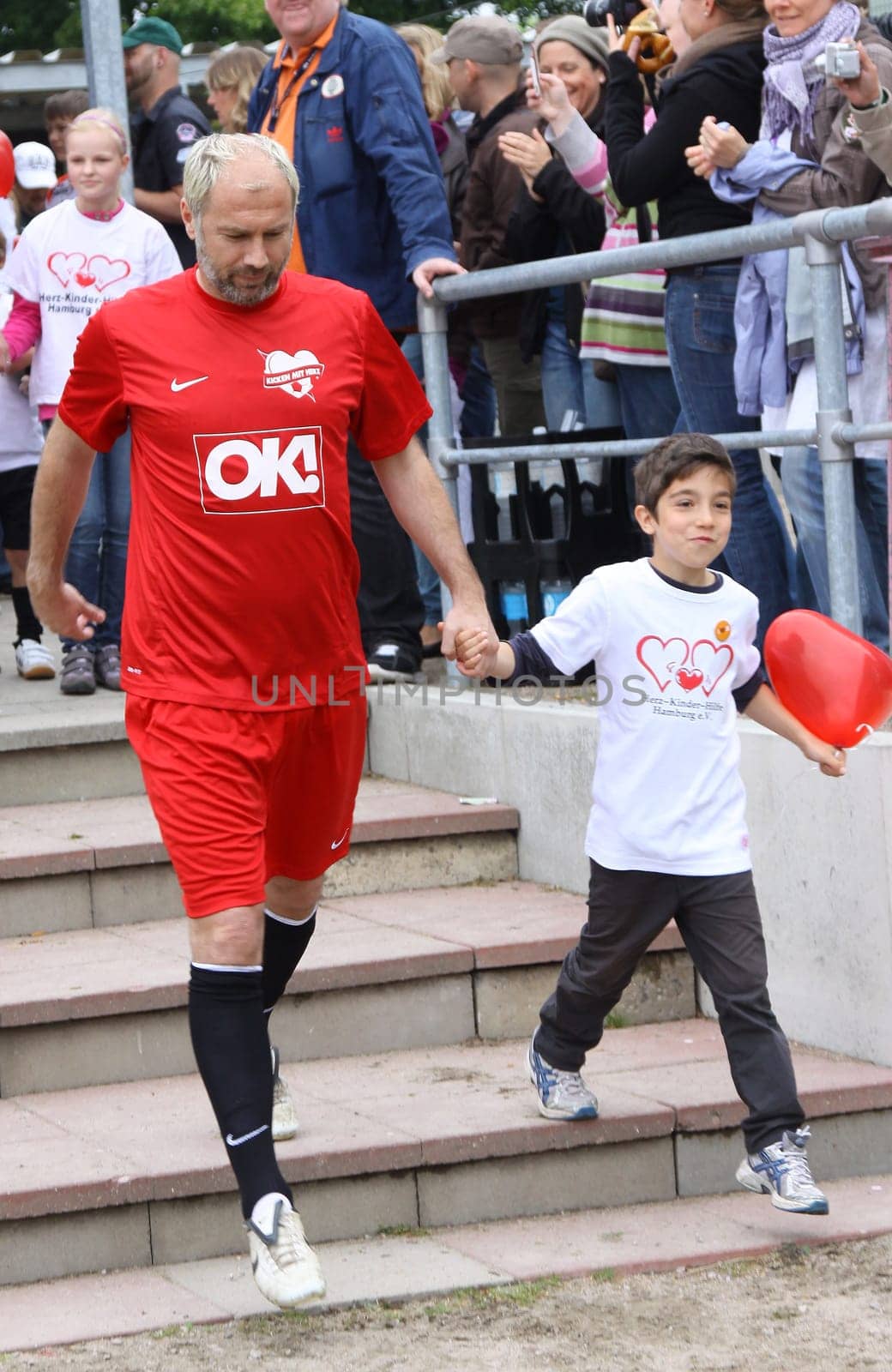 Jorge Gonzalez Kicking with heart 2011 Charity Football Tunier at Viktoria Stadium ,for children's heart station at the University Heart Center Hamburg on 29.05.2011