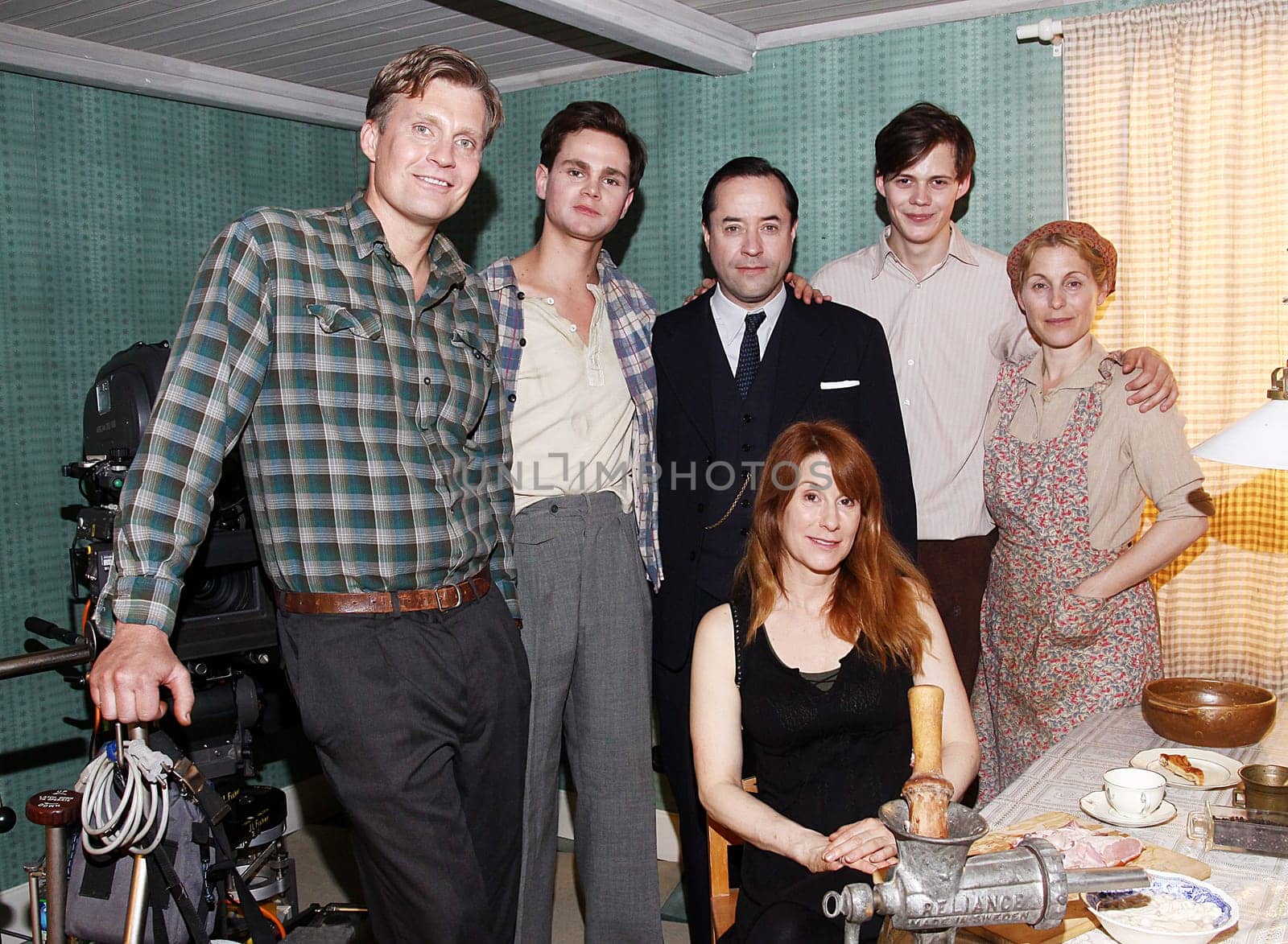 Simon & the Okas set date at Cinegate Studios Hamburg with the actors/ Helen Sjöholm,Stefan Goedicke,Jan Josef Liefers,Karl Linnertorp ,Bill Skarsgård ,Lisa Ohlin