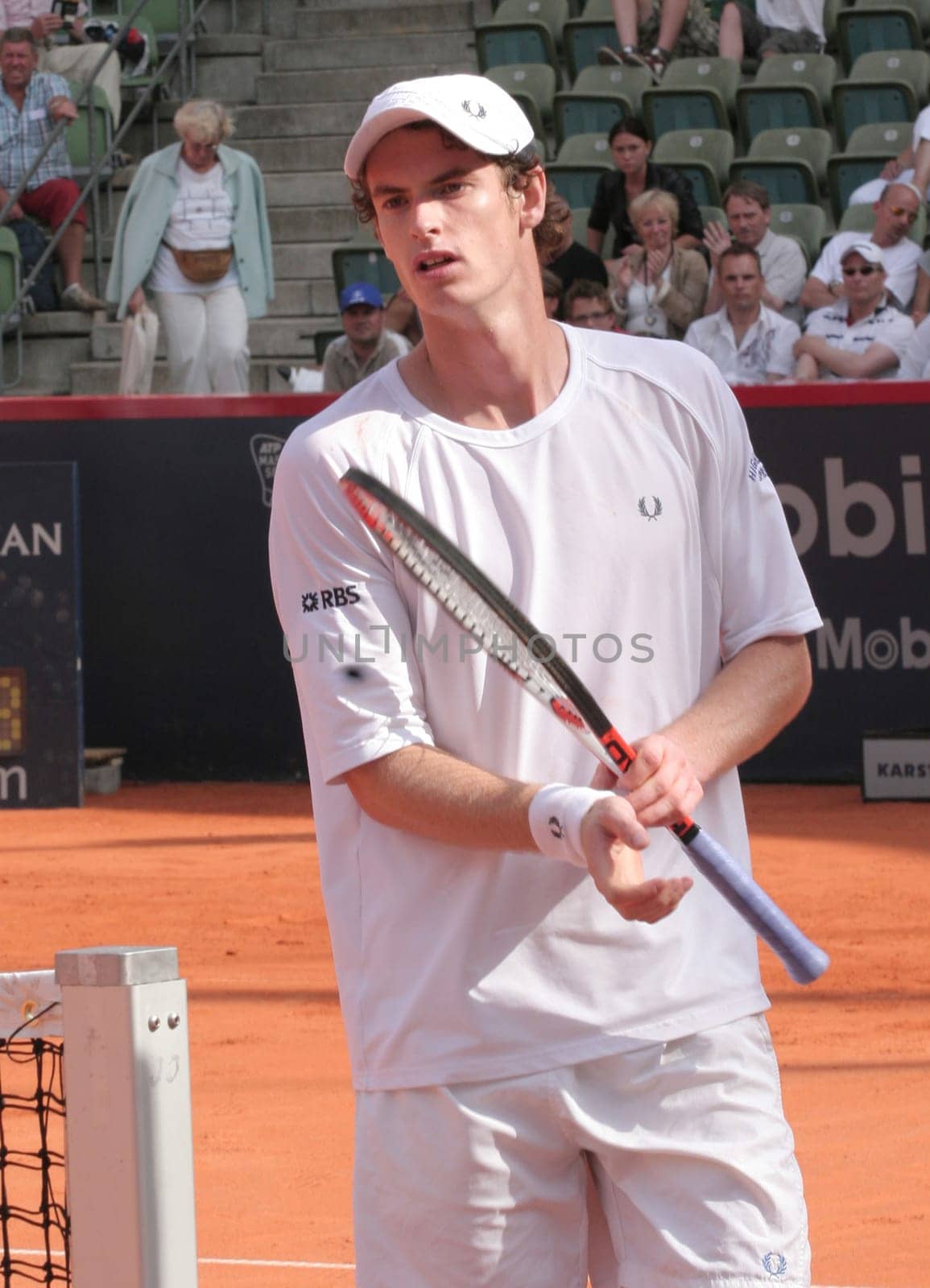 Andy Murray im Match gegen Dimitry Tursunov  ATP Masters Series in Hamburg  - Rothenbaum vom 11. - 18. 05.2008