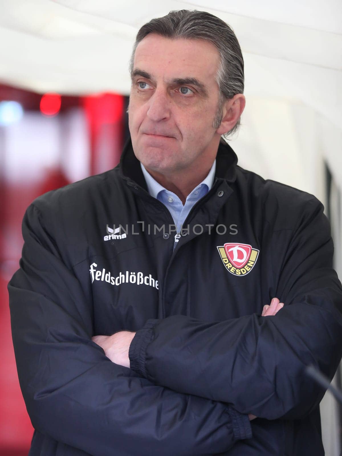 Ralf Minge,Sports Director SG Dynamo Dresden 3rd League Season 2015/2016 Point game Hallescher FC against SG Dynamo Dresden
