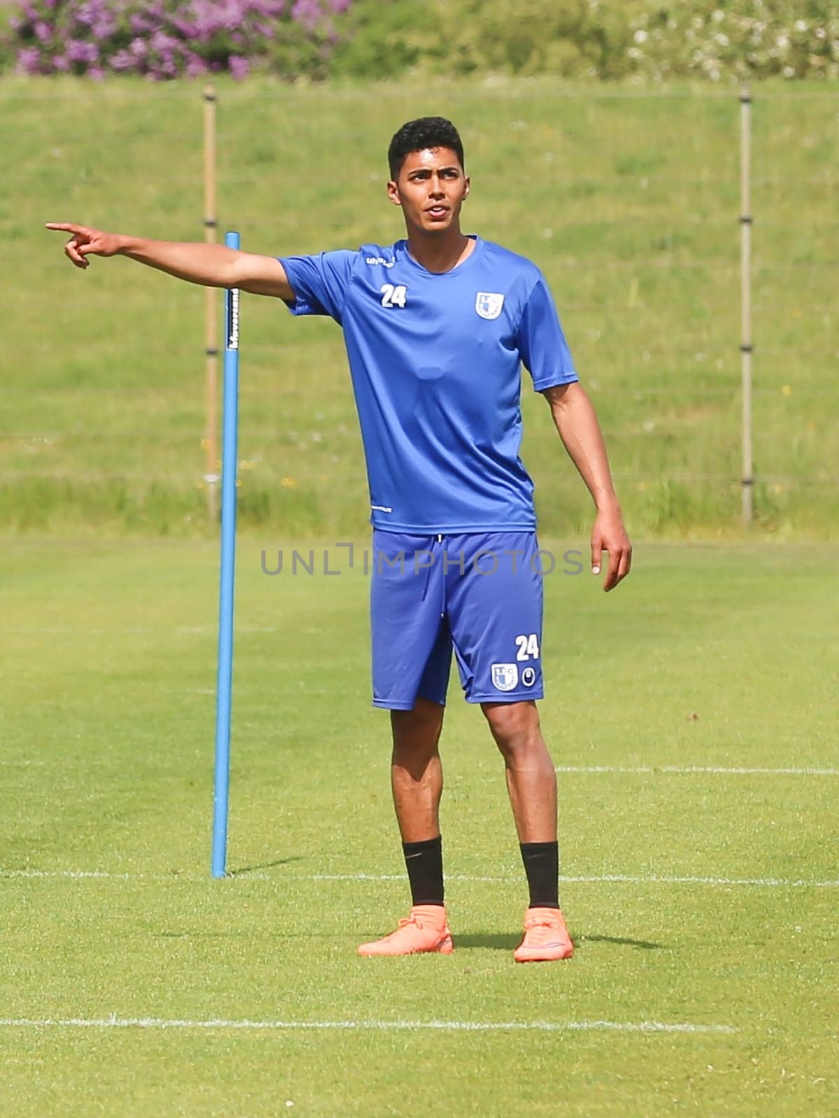 Tarek Chahed ( 1.FC Magdeburg) during training on 12.5.2016 in Magdeburg