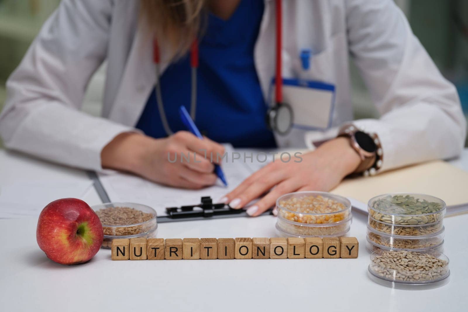 A nutritionist specializes in food and diligently creates detailed notes on health, wellbeing, and wellness practices
